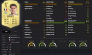 Aymeric Laporte's FUT 20 in-game stats. Image courtesy: FUTBIN